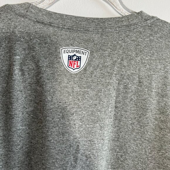 Eagles Nike Tee Dri-fit t-shirt, NFL Equipment Grey Men's XL - Picture 4 of 5